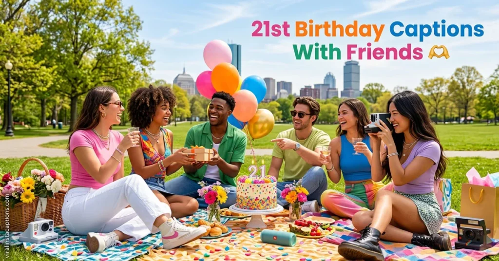 21st Birthday Captions With Friends