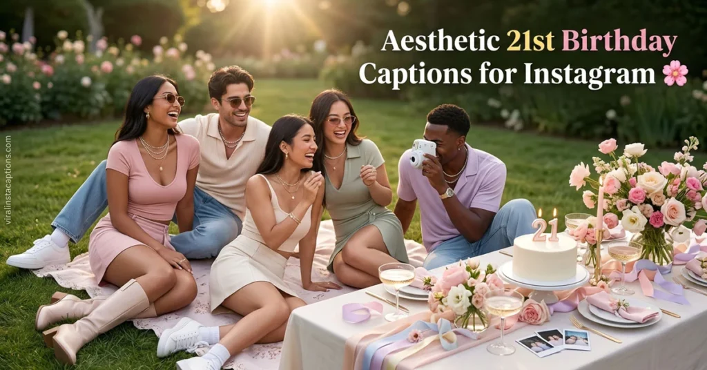 Aesthetic 21st Birthday Captions for Instagram