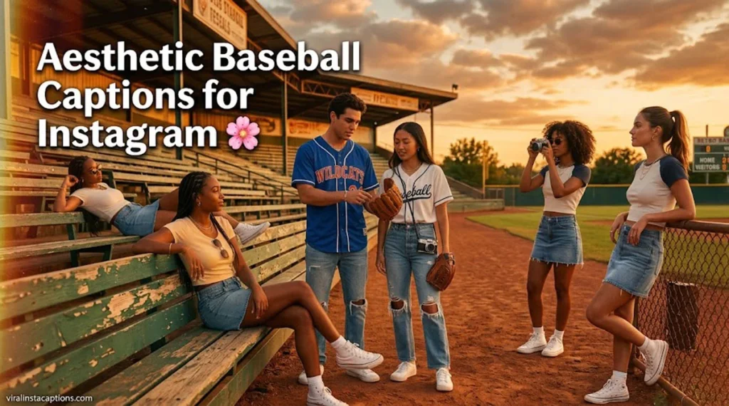 Aesthetic Baseball Captions for Instagram 🌸