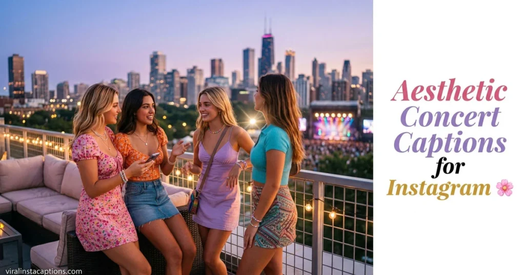 Aesthetic Concert Captions for Instagram