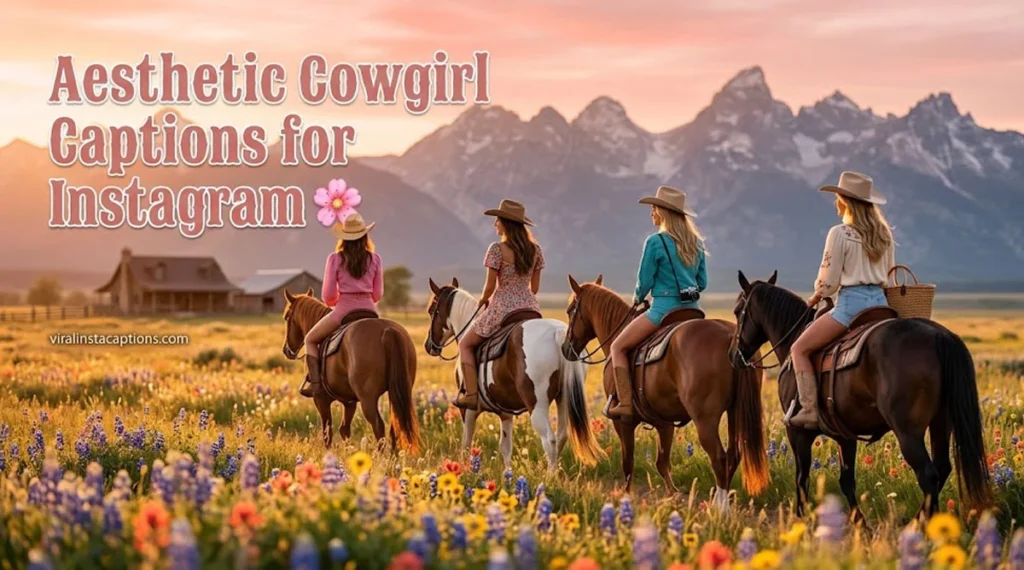Aesthetic Cowgirl Captions for Instagram