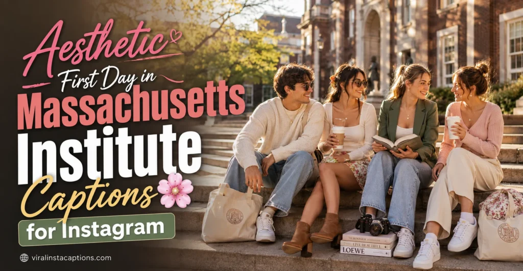 Aesthetic First Day in Massachusetts Institute Captions for Instagram