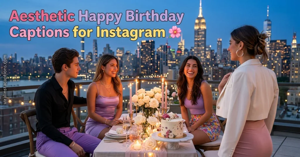 Aesthetic Happy Birthday Captions for Instagram