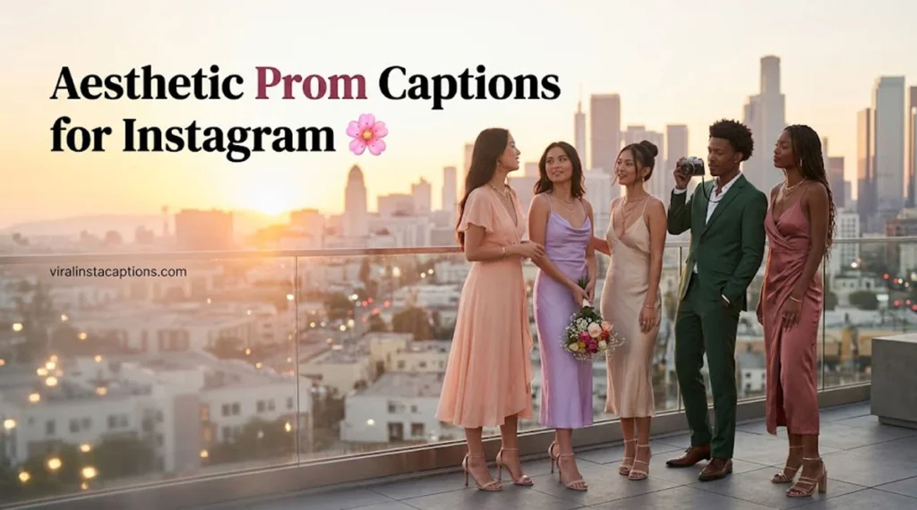 Aesthetic Prom Captions for Intagram