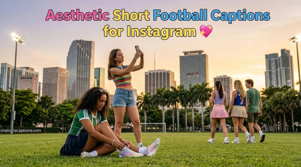 Aesthetic Short Football Captions for Instagram