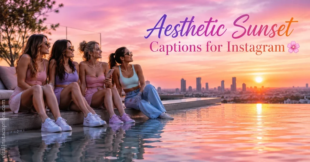 Aesthetic Sunset Captions for Instagram
