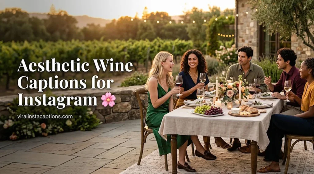 Aesthetic Wine Captions for Instagram