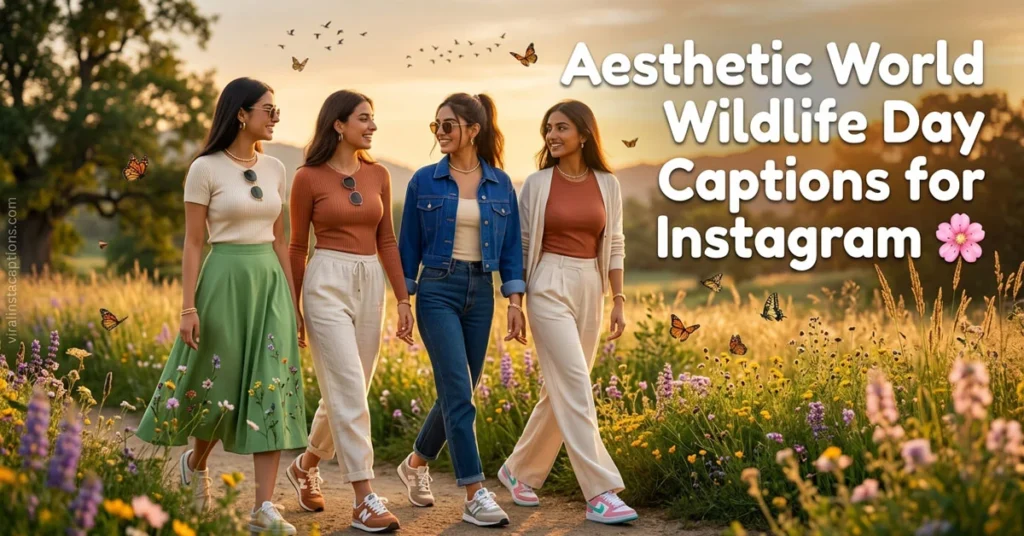 Aesthetic World Wildlife Day Captions for Instagram