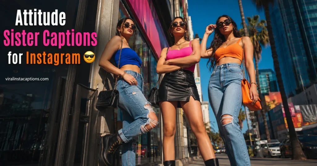 Attitude Sister Captions for Instagram