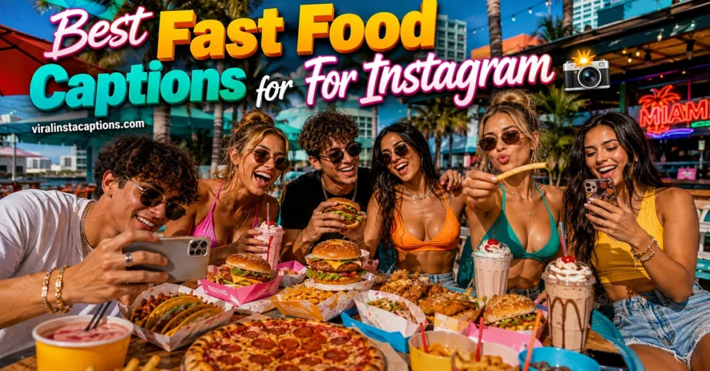 Best Fast Food Captions for Instagram