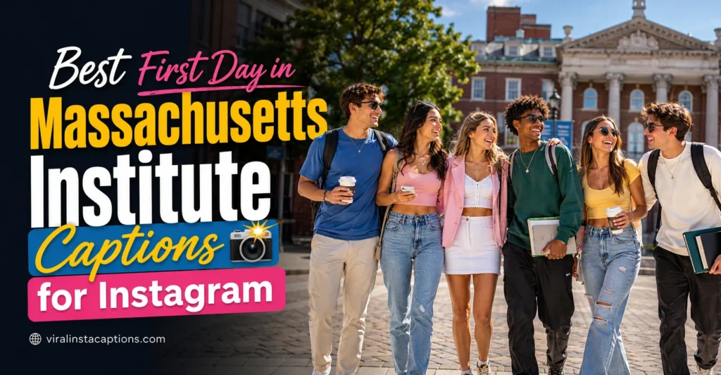 Best First Day in Massachusetts Institute Captions for Instagram