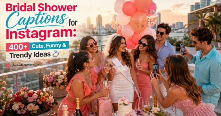 Bridal Shower Captions for Instagram