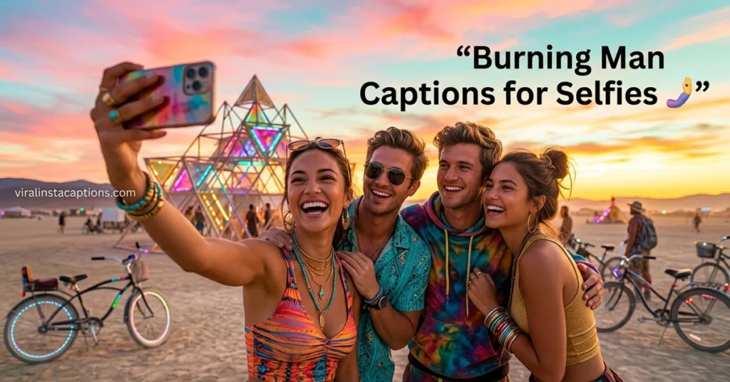 Burning Man Captions for Selfies
