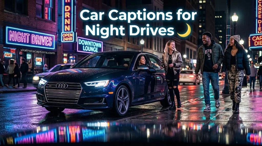 Car Captions for Night Drives