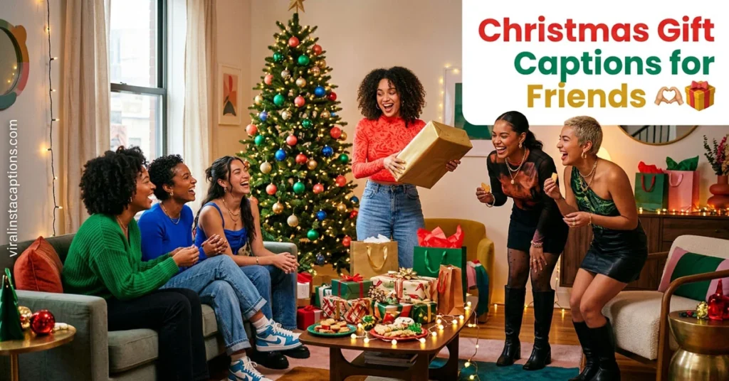 Christmas Gift Captions for Friends