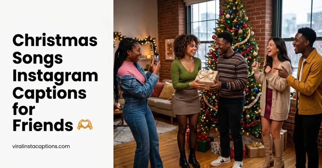 Christmas Songs Instagram Captions for Friends 