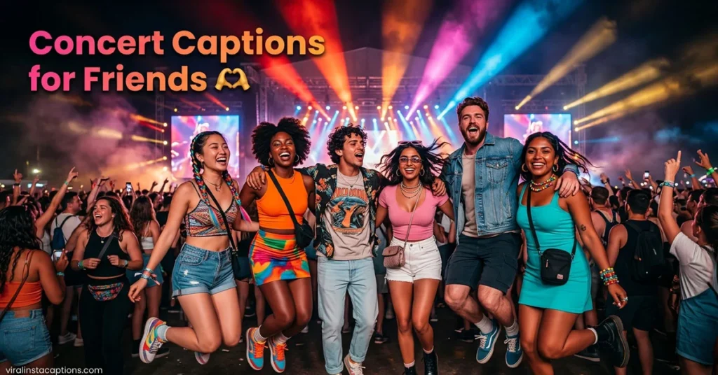 Concert Captions for Friends