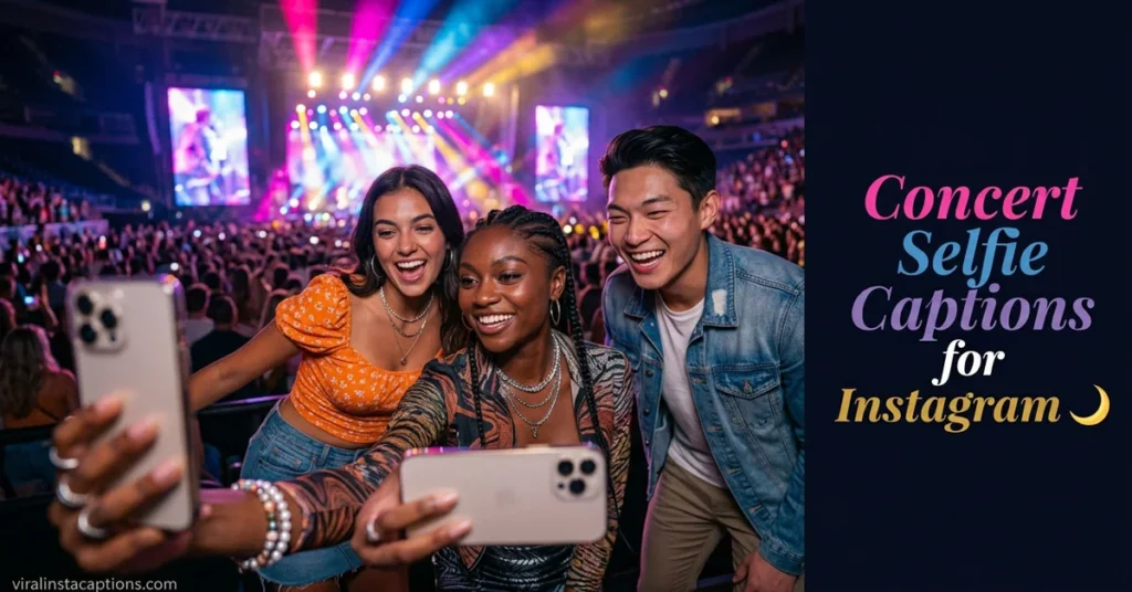 Concert Selfie Captions for Instagram