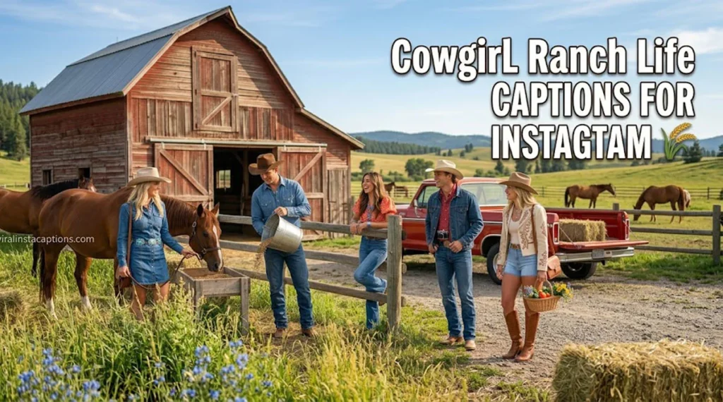 Cowgirl Ranch Life Captions for Instagram