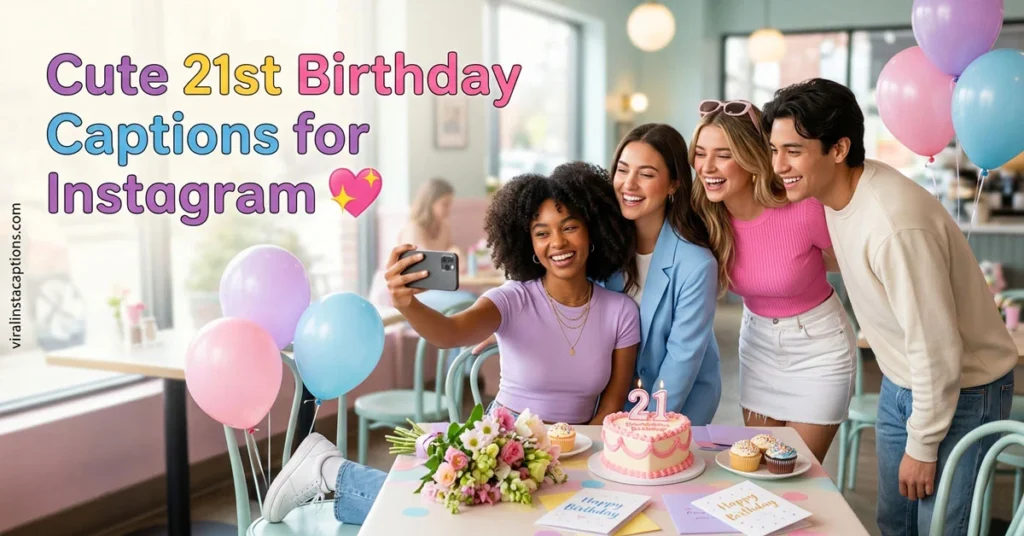 Cute 21st Birthday Captions for Instagram