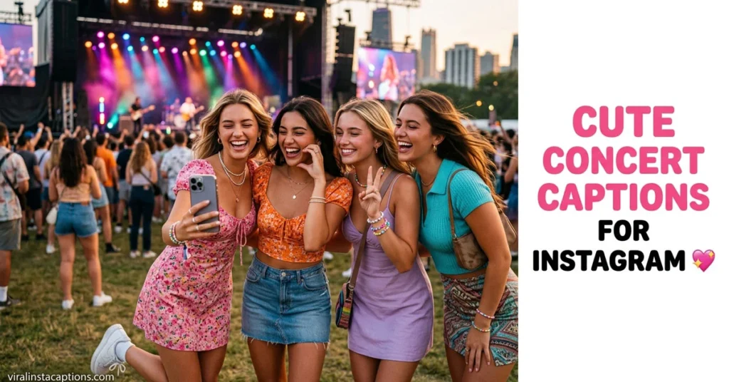 Cute Concert Captions for Instagram