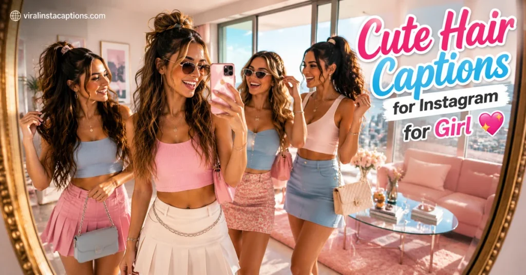 Cute Hair Captions for Instagram for Girl