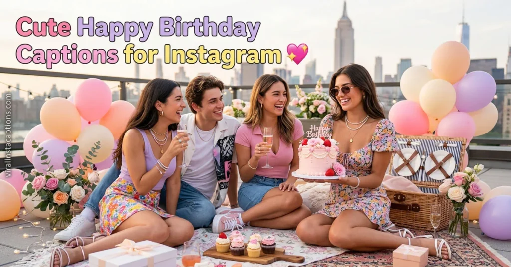 Cute Happy Birthday Captions for Instagram