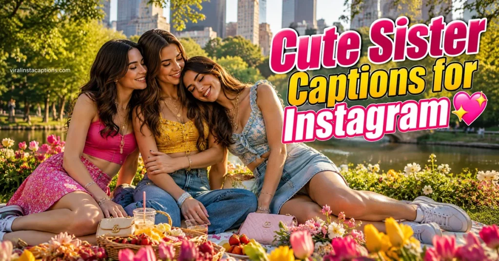 Cute Sister Captions for Instagram