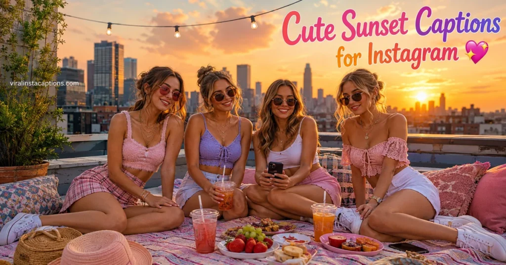 Cute Sunset Captions for Instagram