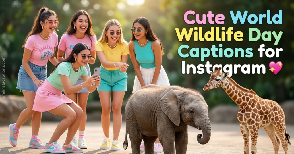 Cute World Wildlife Day Captions for Instagram