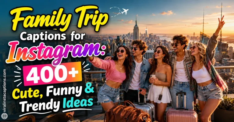 Family Trip Captions for Instagram