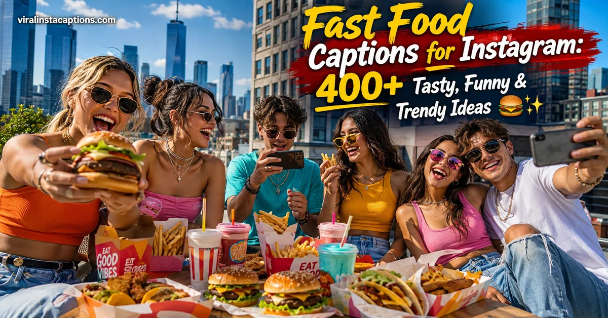 Fast Food Captions for Instagram