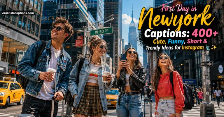 First Day In New York Captions for Instagram
