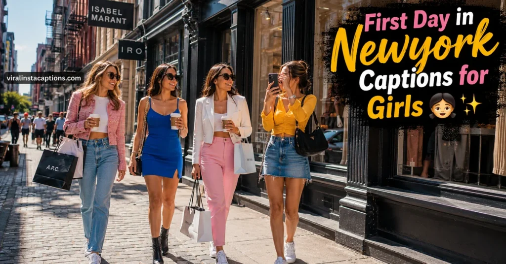 First Day in New York Captions for Girls