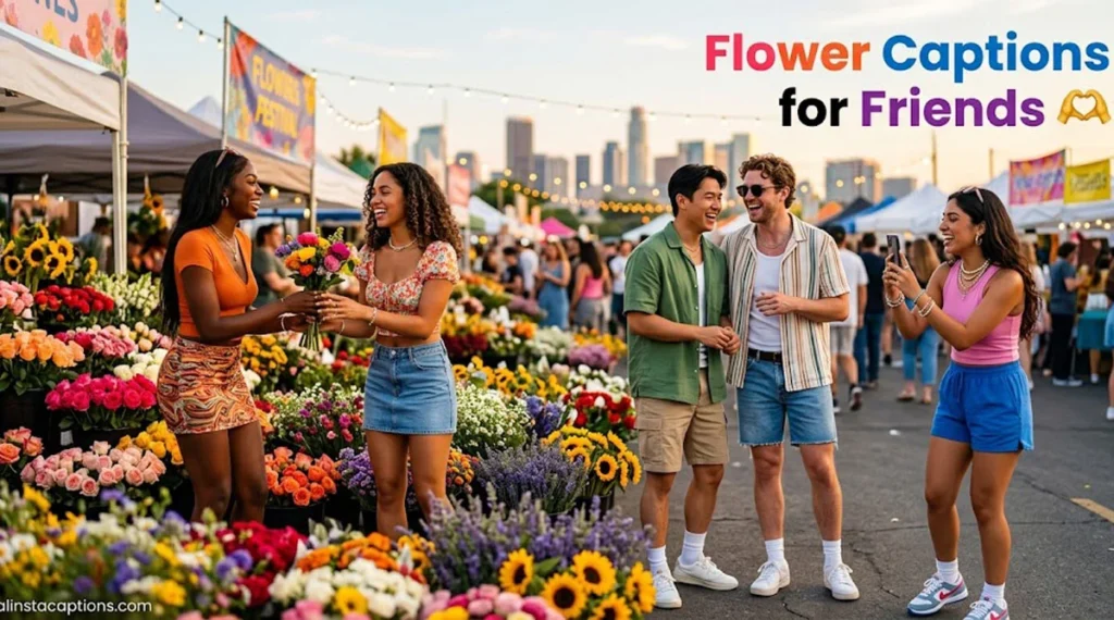 Flower Captions for Friends