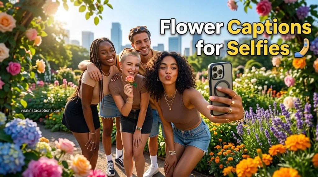 Flower Captions for Selfies