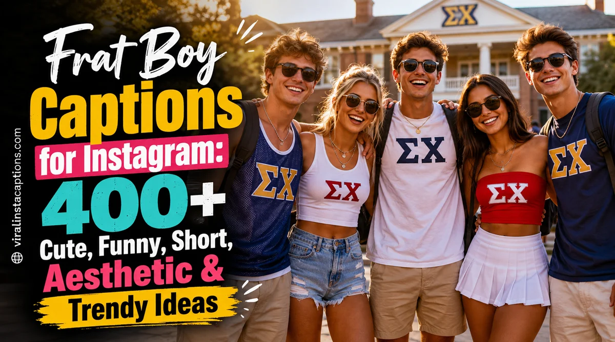 Frat Boy Captions for Instagram