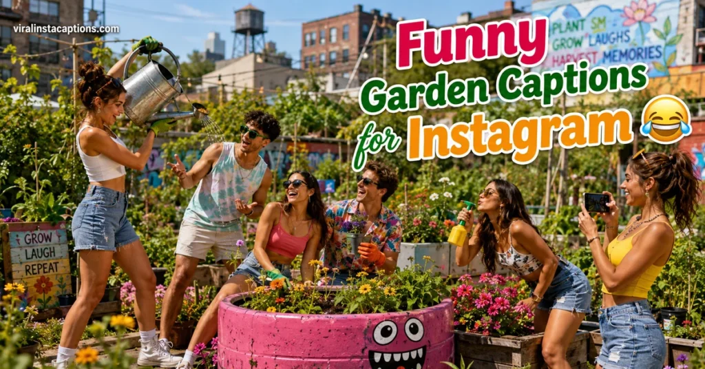 Funny Garden Captions for Instagram