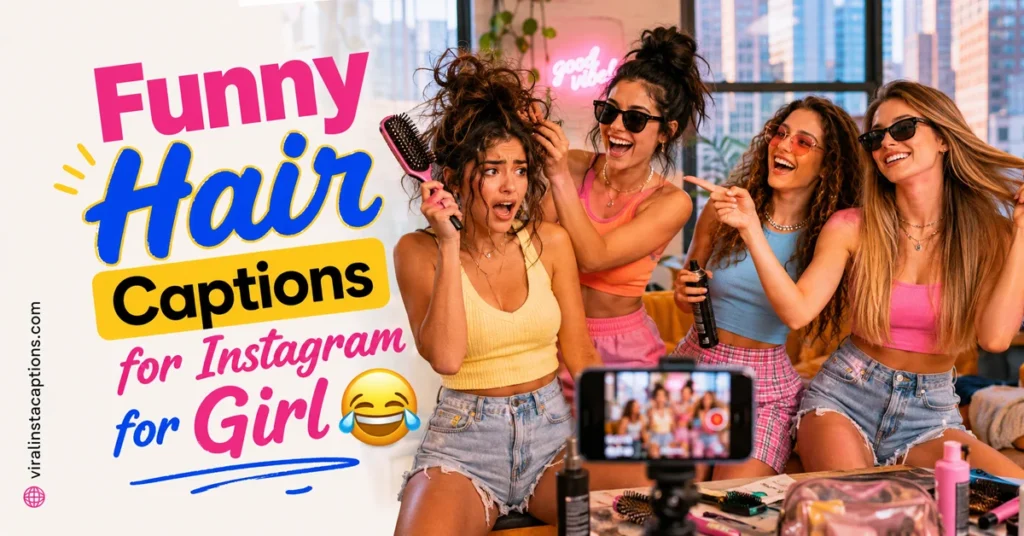 Funny Hair Captions for Instagram for Girl