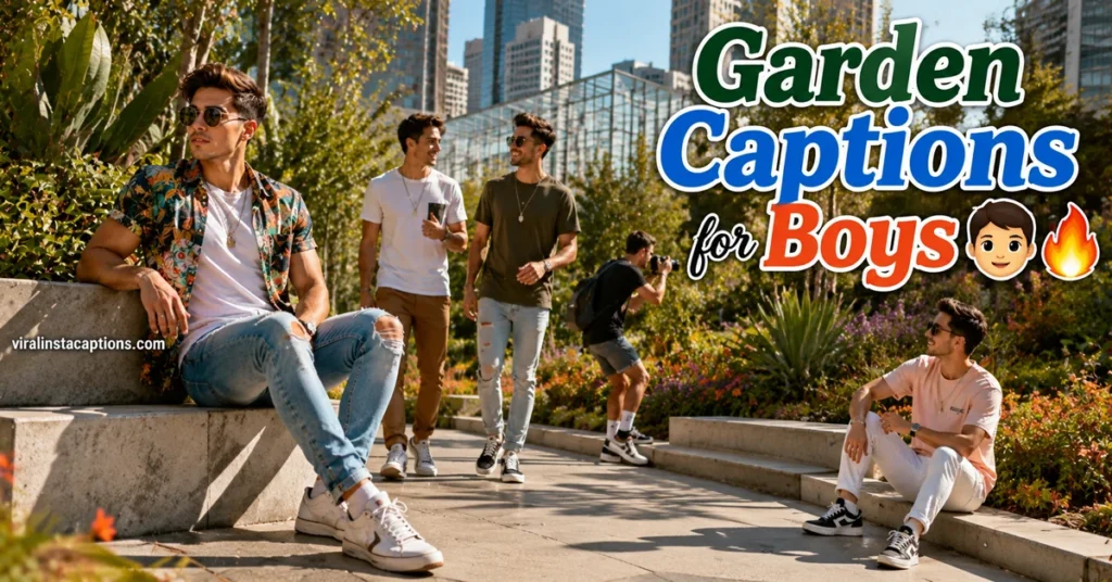 Garden Captions for Boys