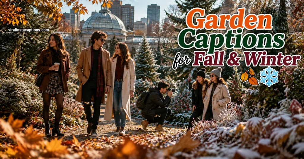 Garden Captions for Fall & Winter