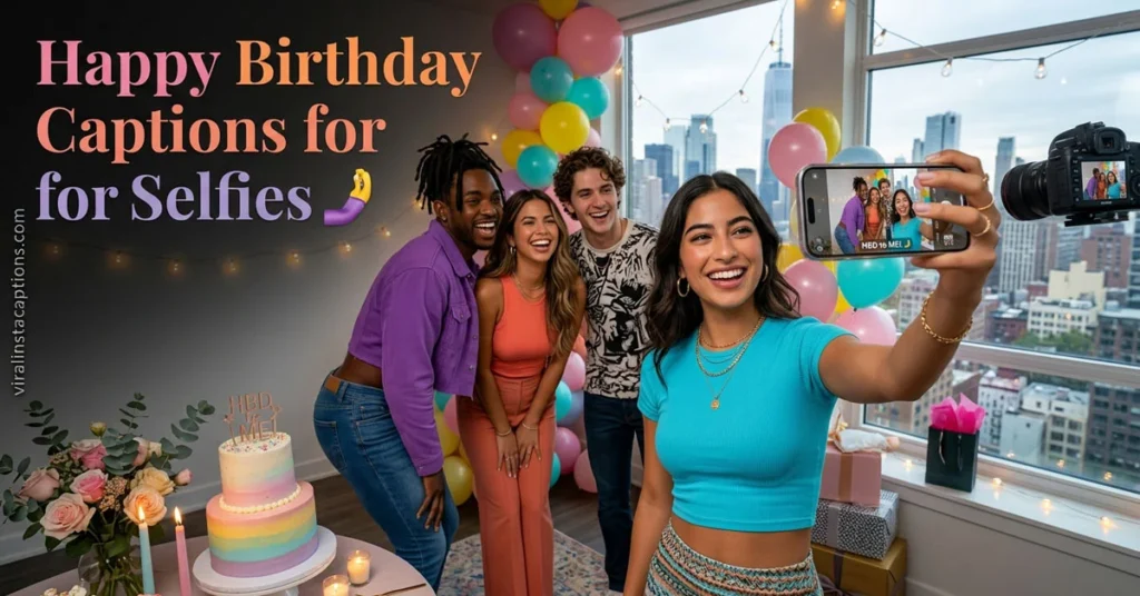 Happy Birthday Captions for Selfies