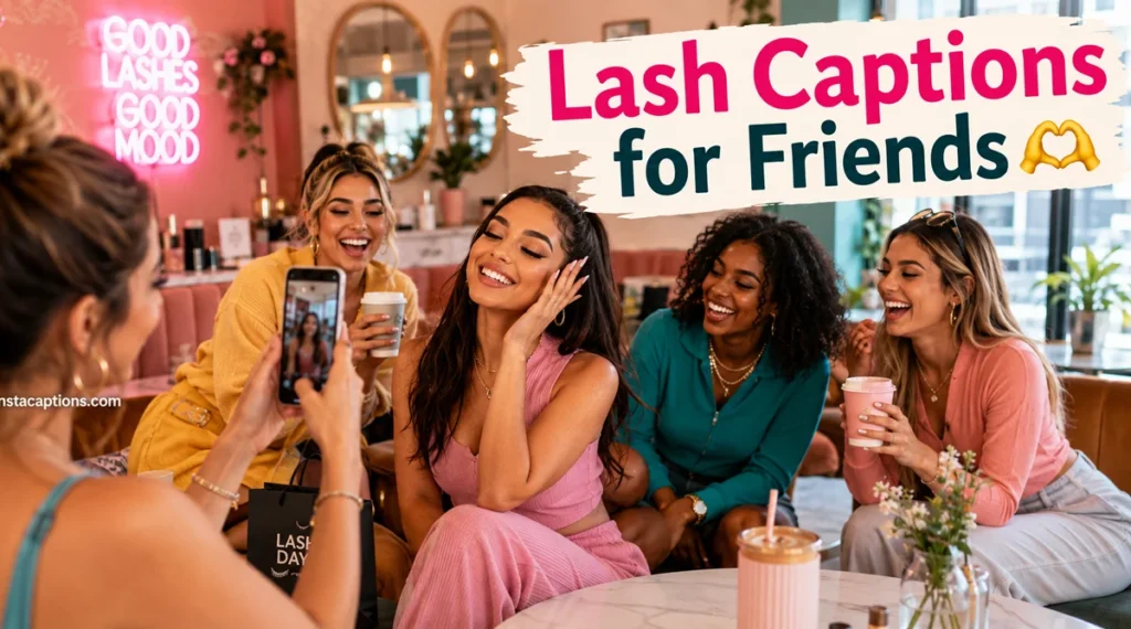 Lash Captions for Friends