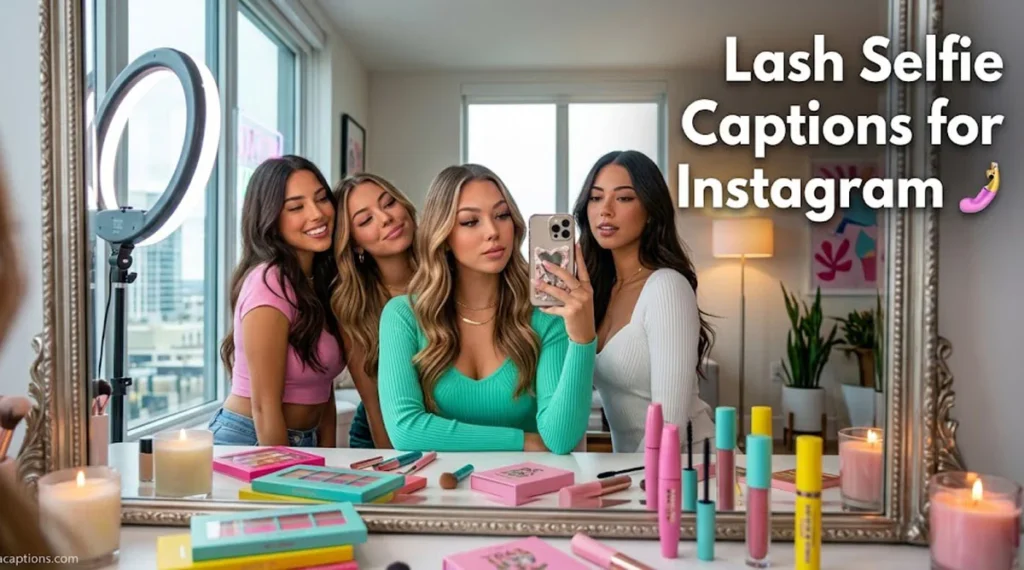 Lash Selfie Captions for Instagram