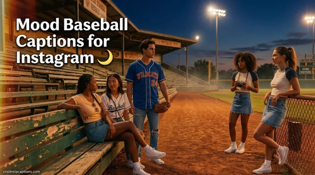 Mood Baseball Captions for Instagram 🌙