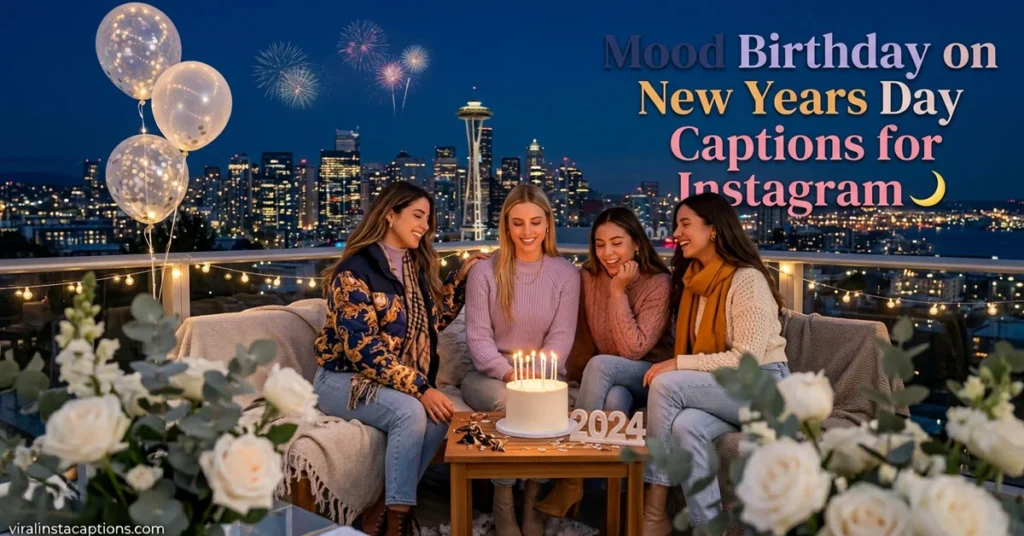 Mood Birthday on New Years Day Captions for Instagram