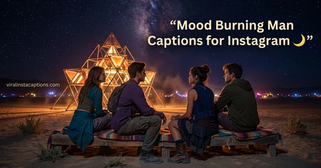Mood Burning Man Captions for Instagram
