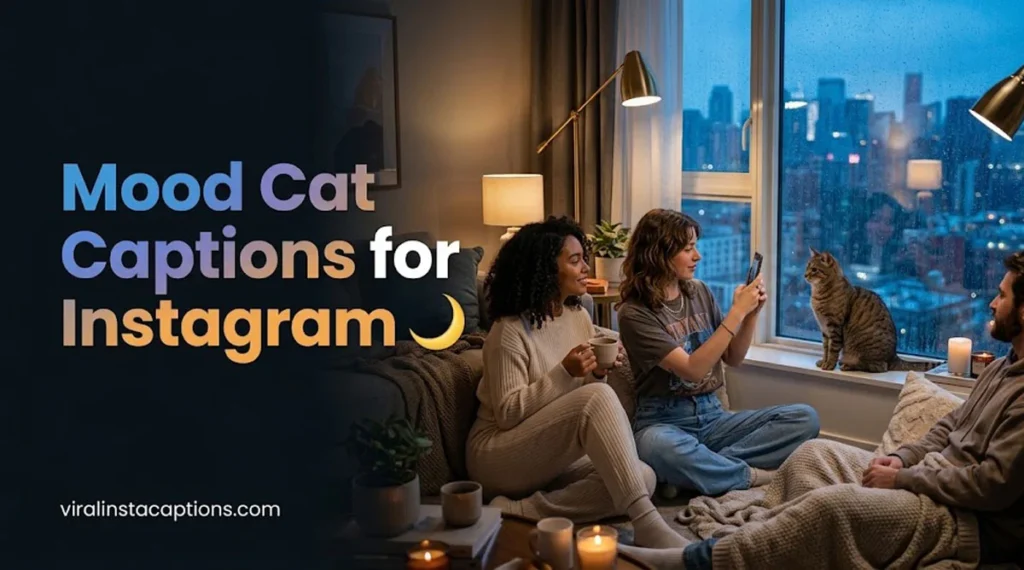 Mood Cat Captions for Instagram 🌙