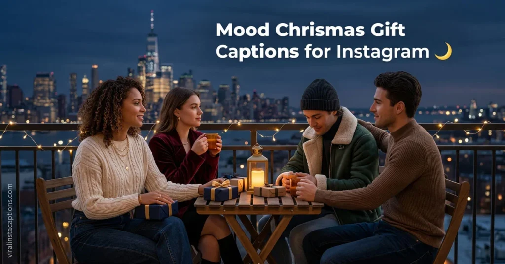 Mood Christmas Gift Captions for Instagram