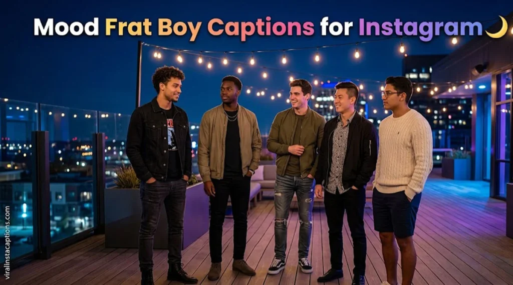 Mood Frat Boy Captions for Instagram 🌙